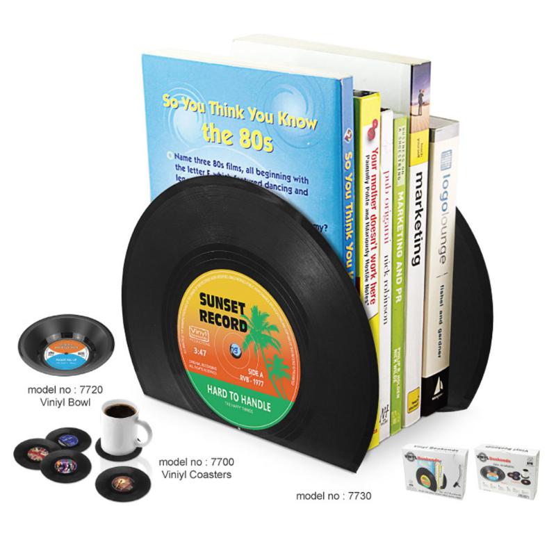 Vinyl Record Bookends (Set of 2)