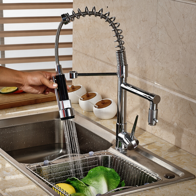 Dual Spout Kitchen Sink Faucet