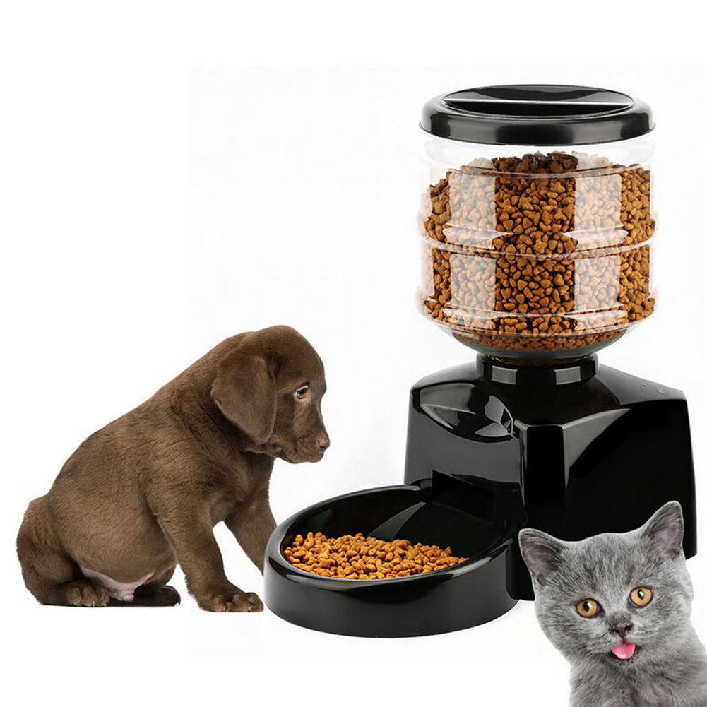 Automatic Timed Cat Dog Pet Feeder Food Dispenser