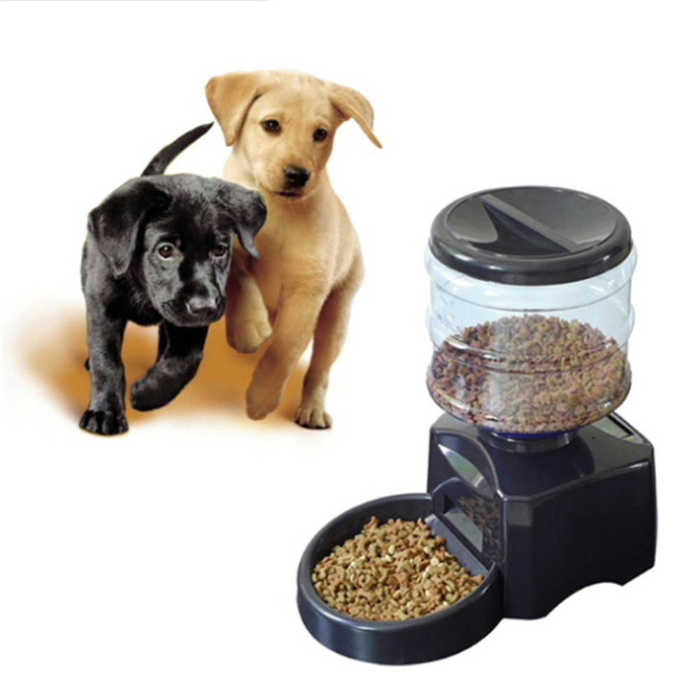 Automatic Timed Cat Dog Pet Feeder Food Dispenser