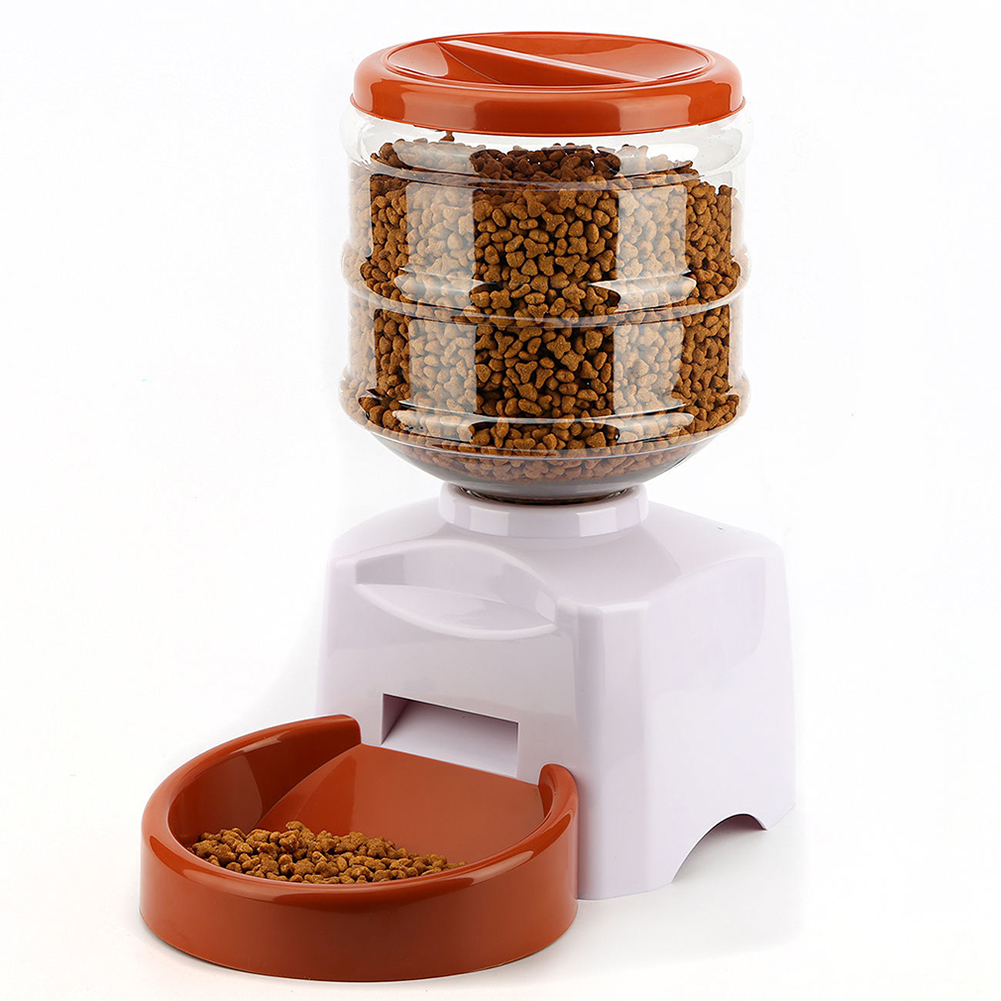 Automatic Timed Cat Dog Pet Feeder Food Dispenser