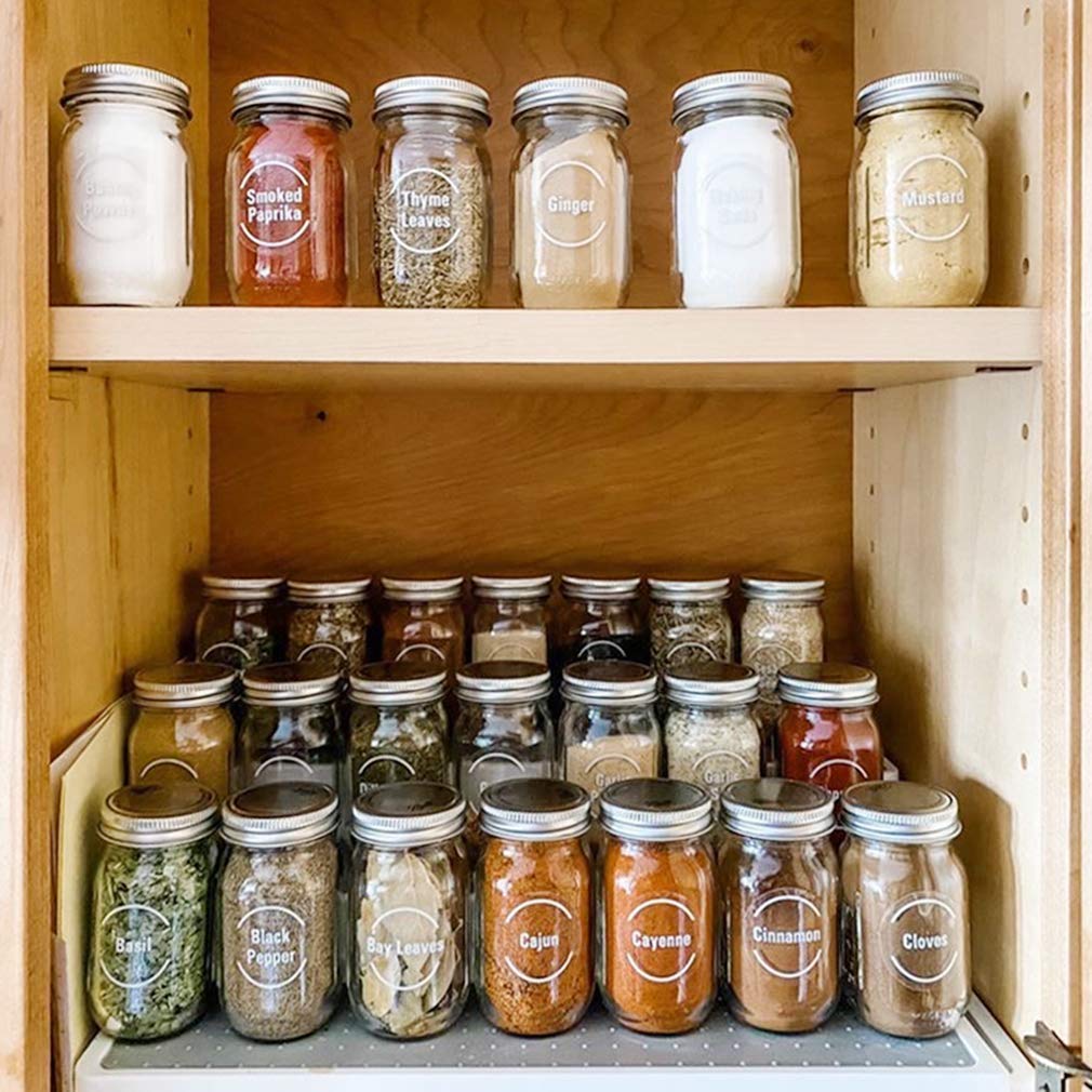 Transparent Self Adhesive Kitchen Jar Labels