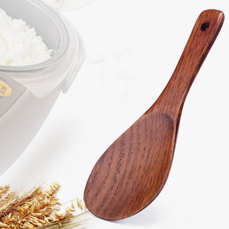 Reusable Natural Wooden Rice Paddle