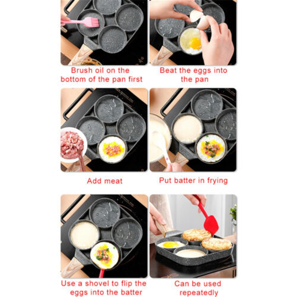 Four Hole Non Stick Pancake Pan