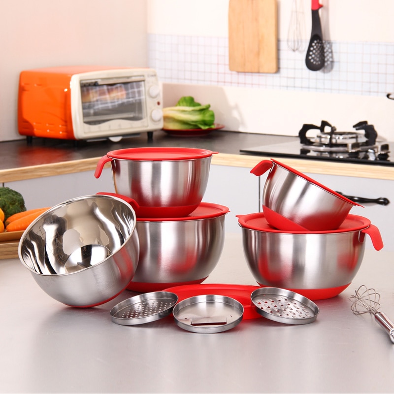 Stainless Steel Mixing Bowl with Handle