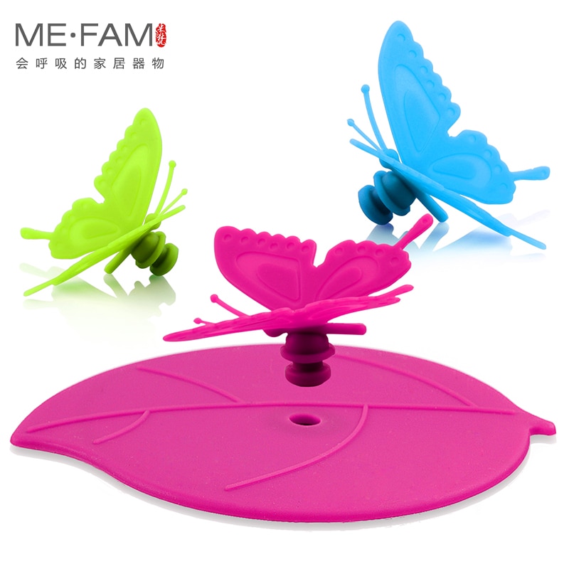 3D Butterfly Silicone Mug Lids (3Pcs)