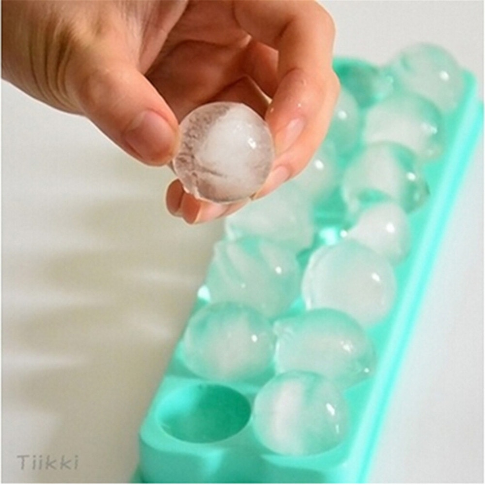 Round Ice Cube Maker 14 Grid Tray