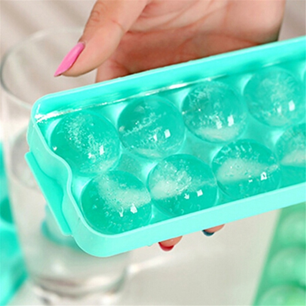 Round Ice Cube Maker 14 Grid Tray