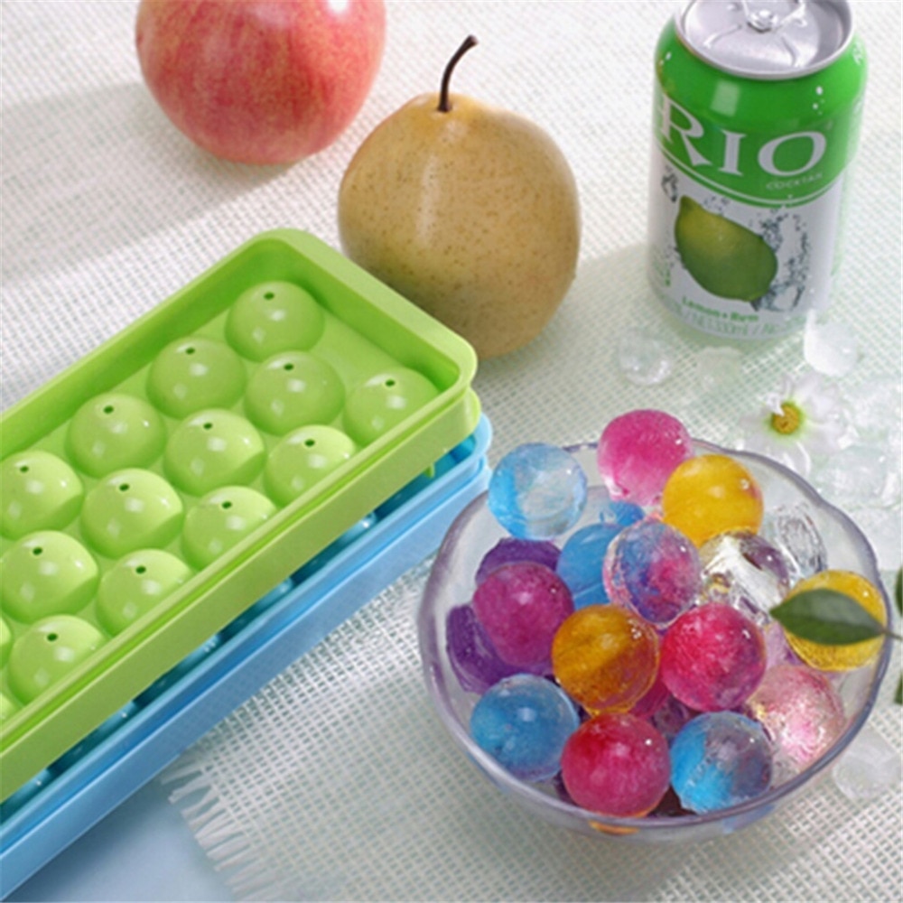 Round Ice Cube Maker 14 Grid Tray