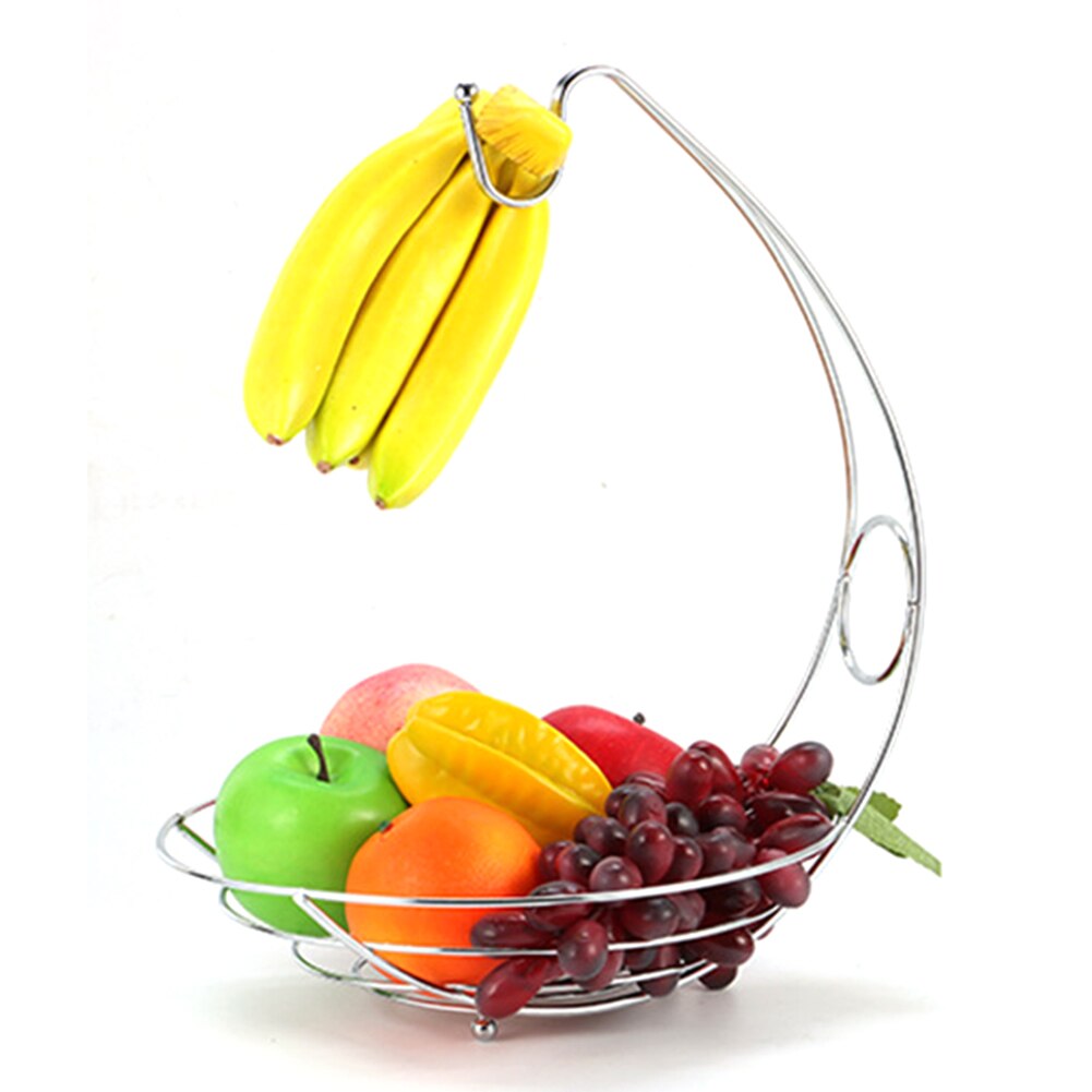 Metal Fruit Bowl with Banana Hanger
