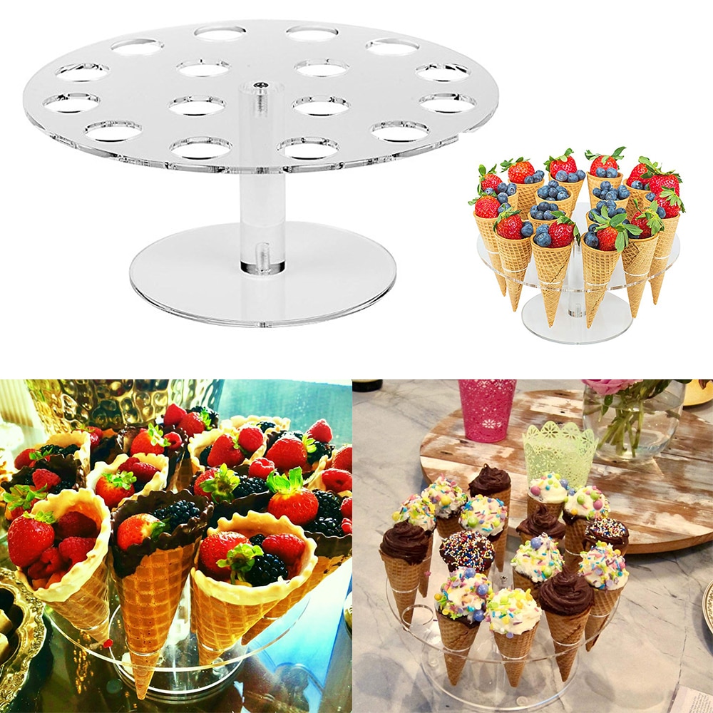 Ice Cream Cone Stand Acrylic Holder