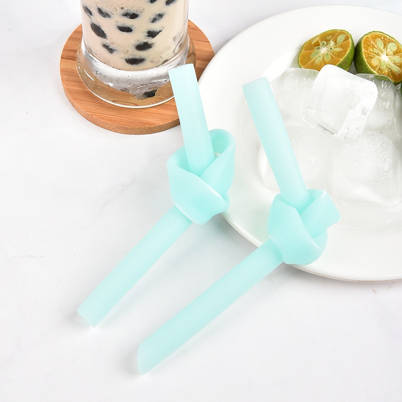 Reusable Silicone Straws Set (5 Pcs)