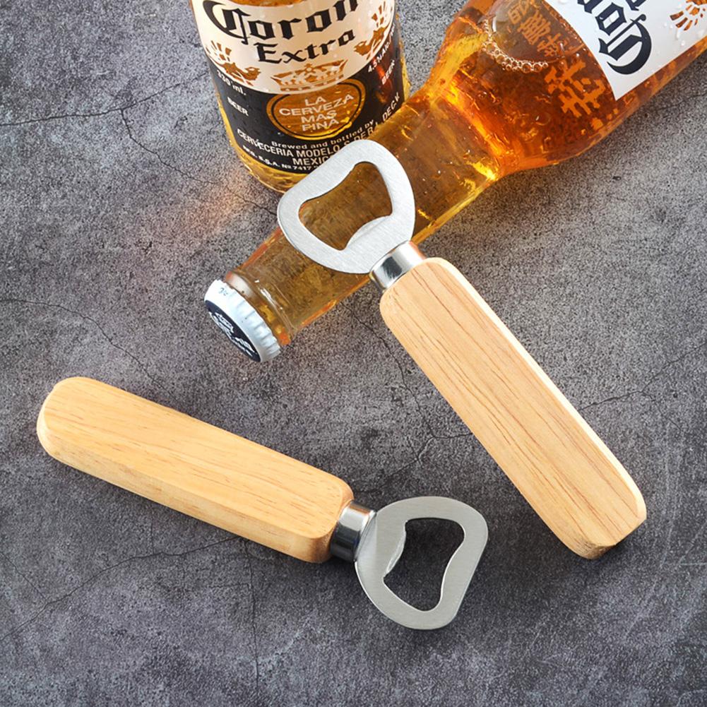 Bottle Cap Opener With Wooden Handle