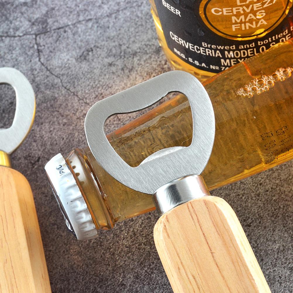 Bottle Cap Opener With Wooden Handle