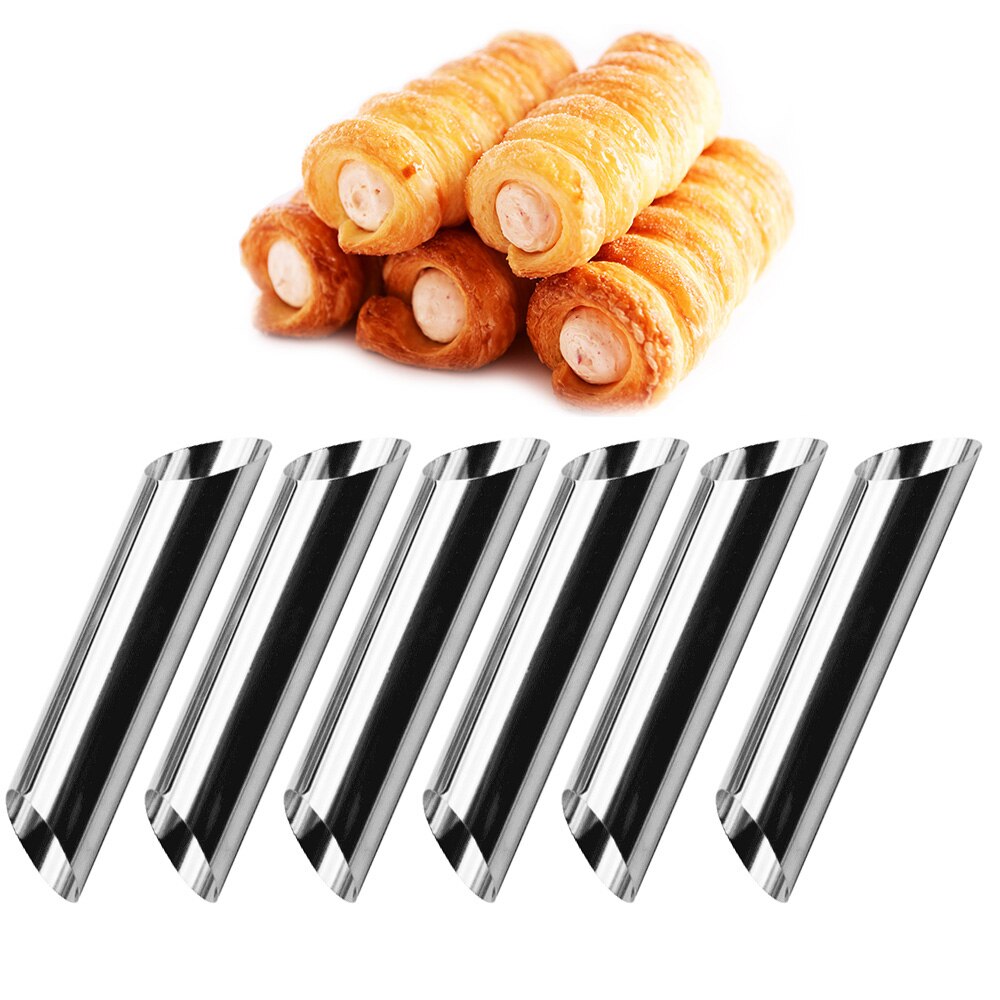 Cannoli Molds Stainless Steel Cones (6pcs)