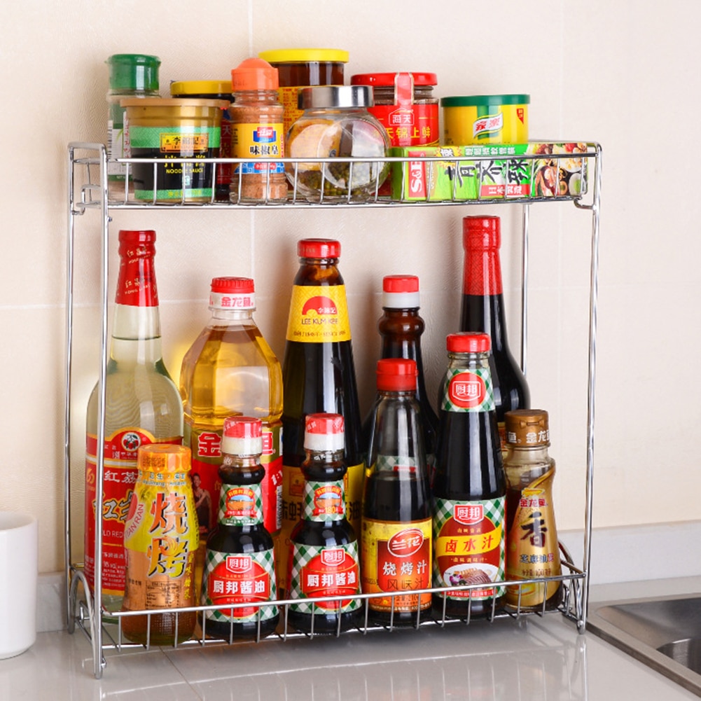 Countertop Spice Rack Storage Organizer