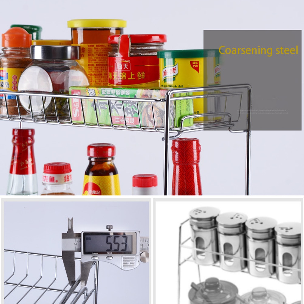 Countertop Spice Rack Storage Organizer