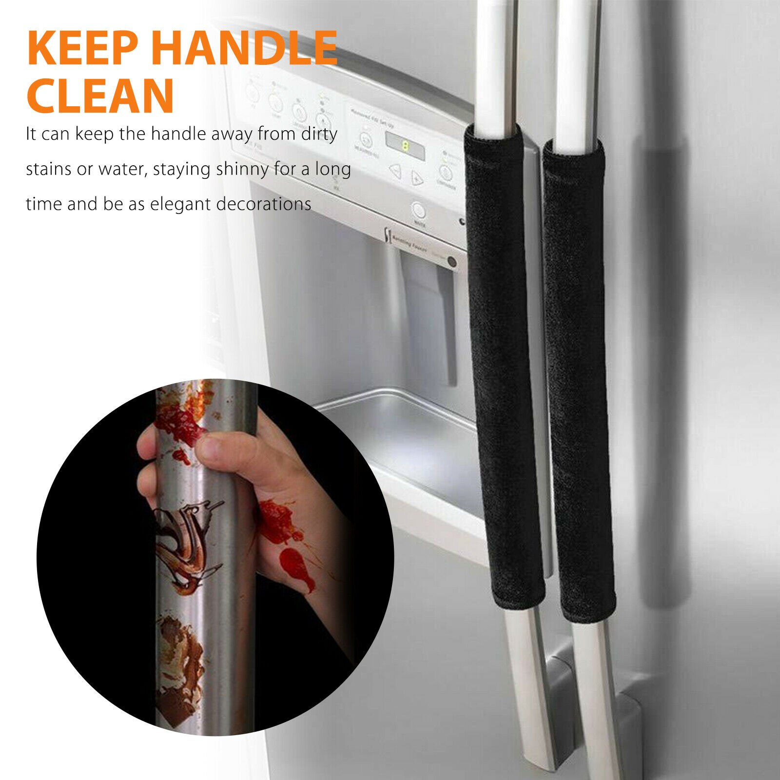 Refrigerator Handle Covers Fridge Door Covers (2 pcs)