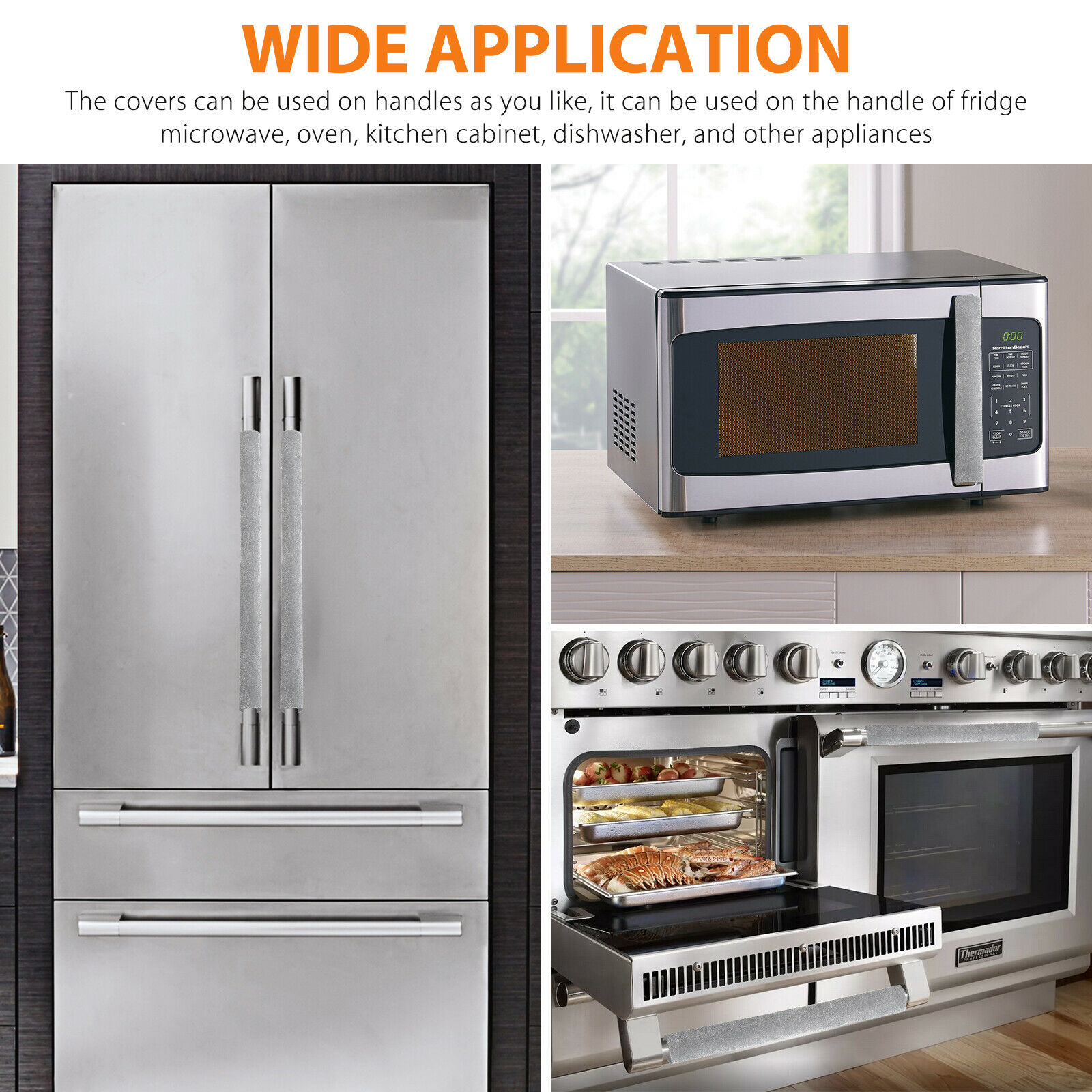 Refrigerator Handle Covers Fridge Door Covers (2 pcs)