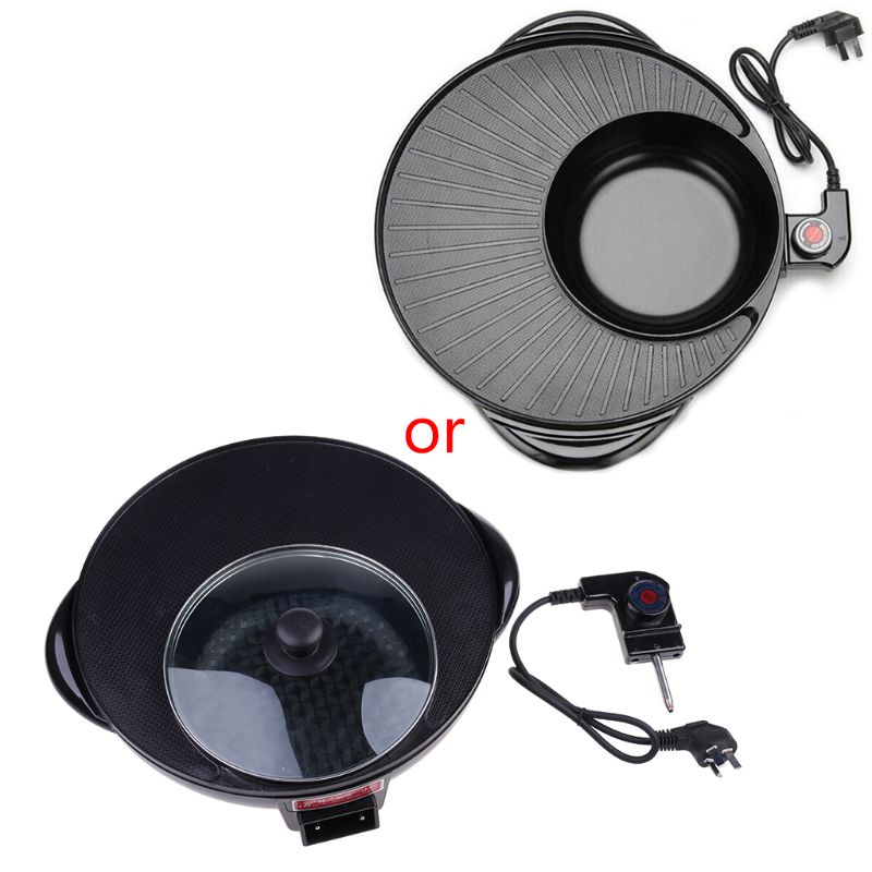 2 in 1 Hot Pot and Grill Electric Cooker