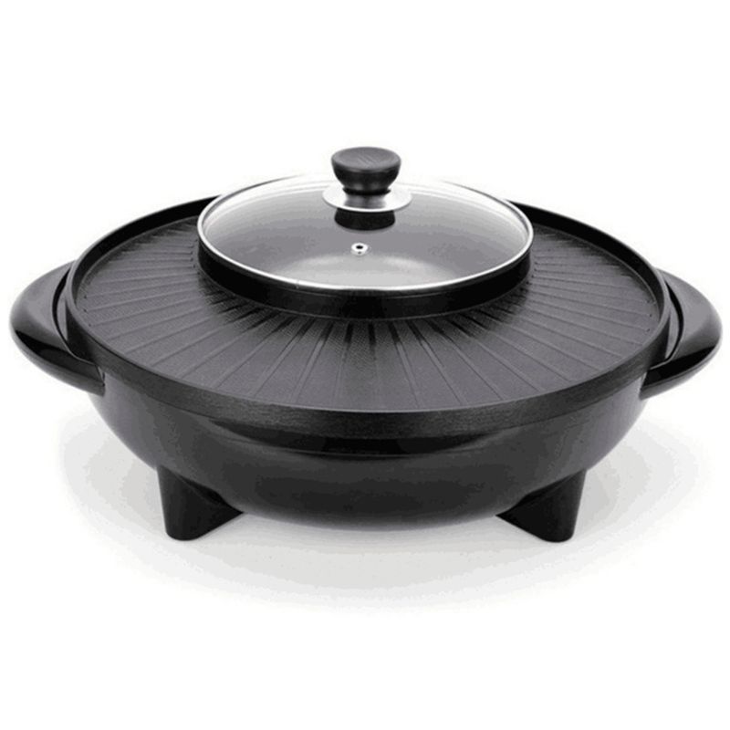 2 in 1 Hot Pot and Grill Electric Cooker