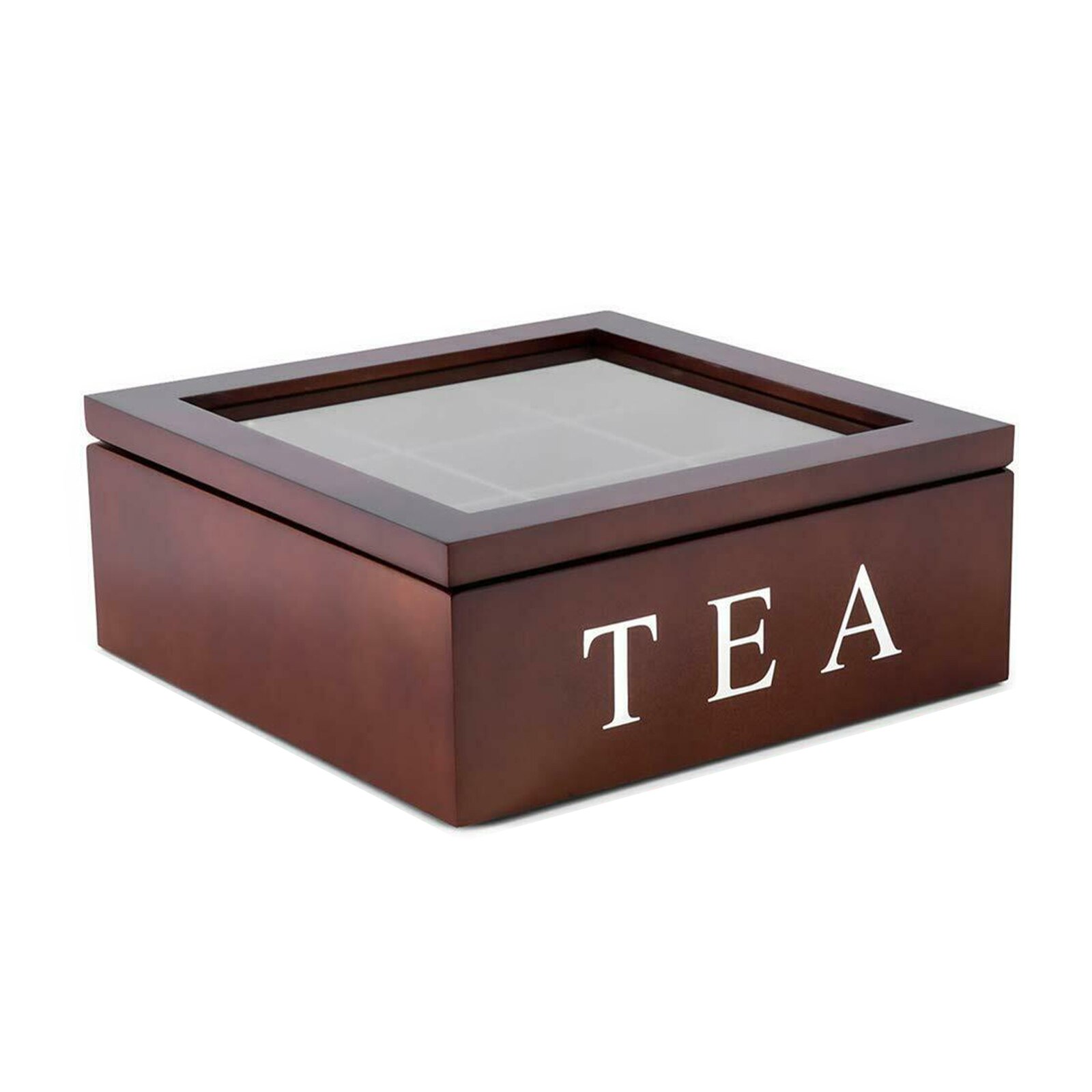 Tea Organizer Box Wooden Case