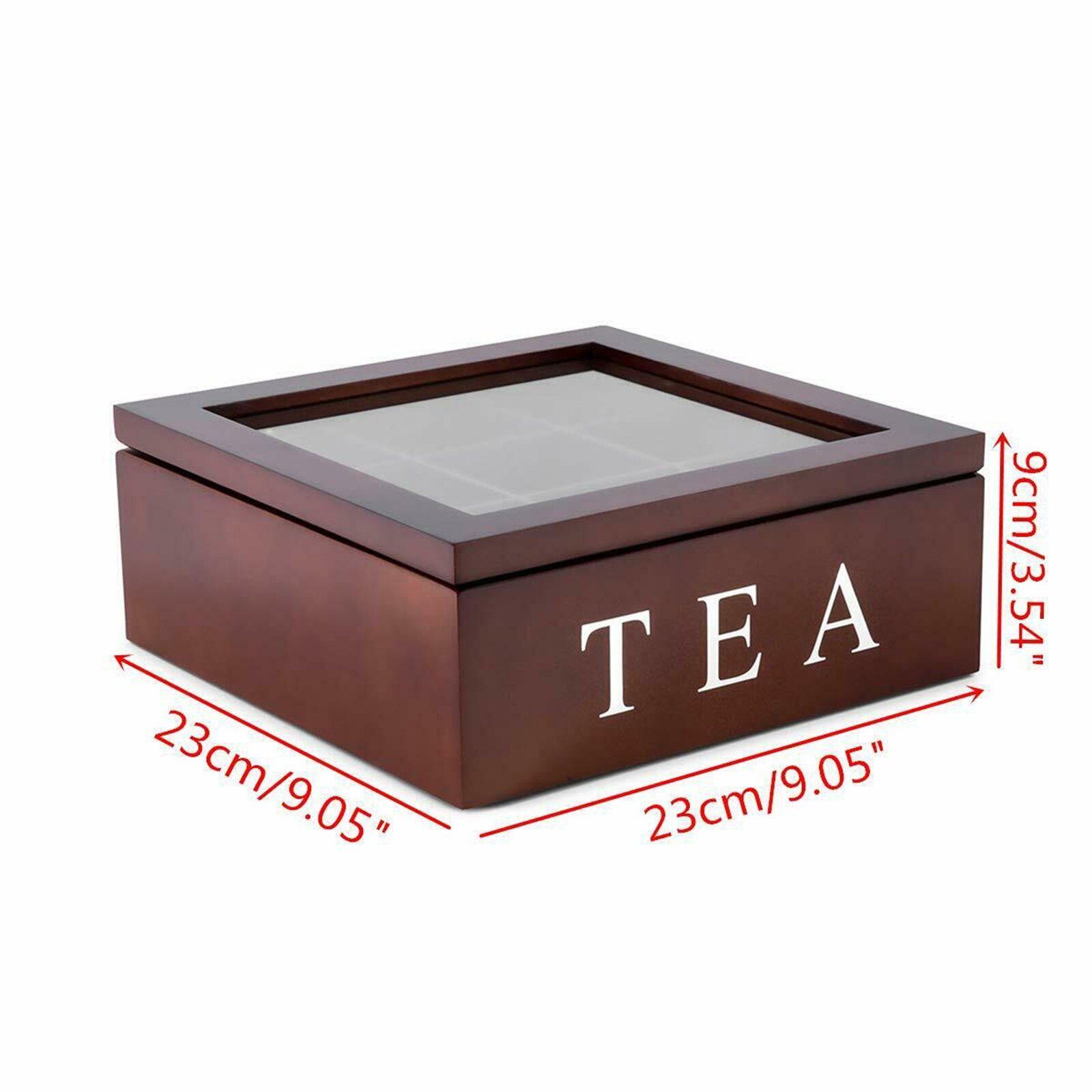 Tea Organizer Box Wooden Case