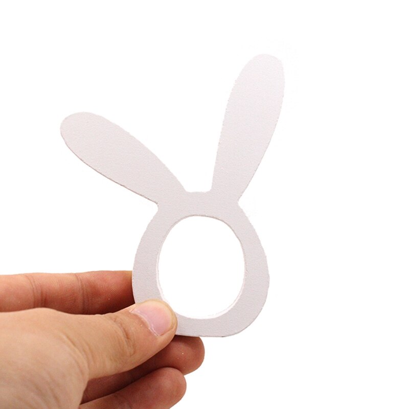 Bunny Napkin Rings Wood Holders (2pcs)