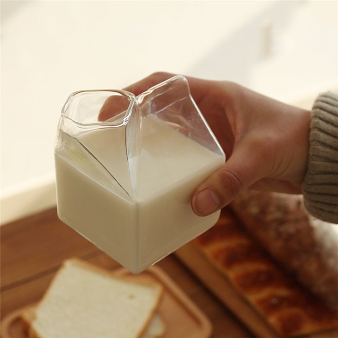 Reusable Milk Carton Clear Jug
