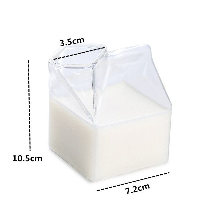 Reusable Milk Carton Clear Jug