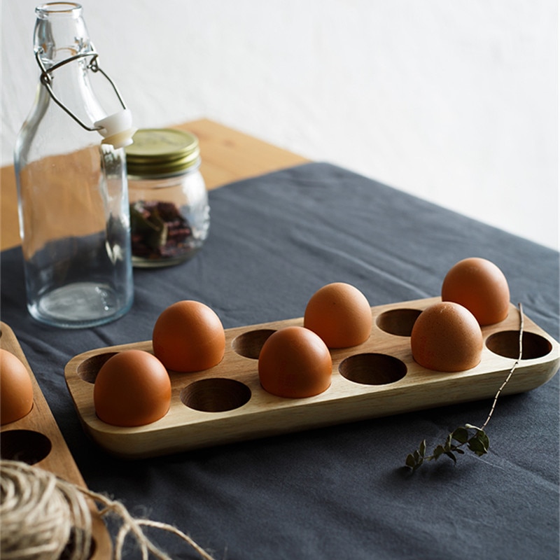 Wooden Egg Tray Reusable Dish