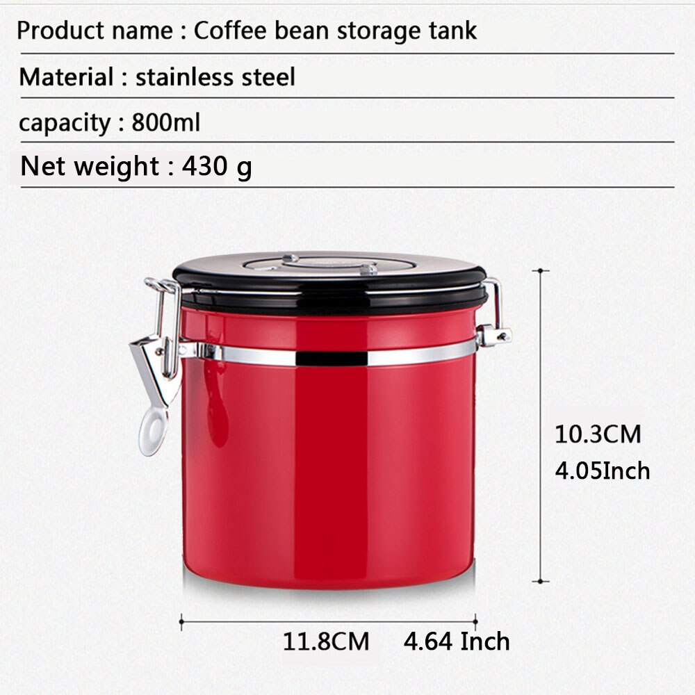 Vacuum Coffee Canister 800ml Jar