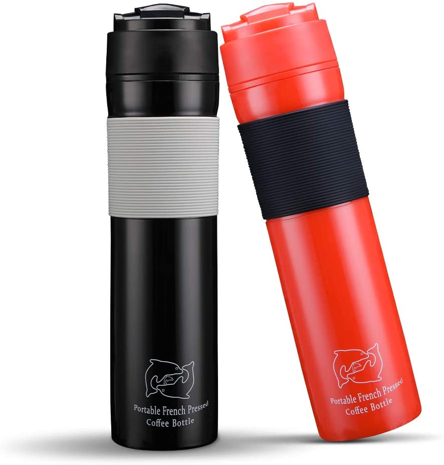 Travel Coffee Press Portable Bottle (2 pcs)