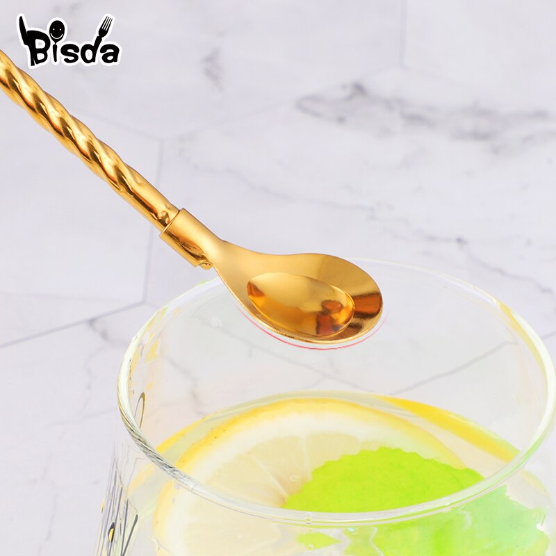Spoon Straws Reusable Colored Spoons (2Pcs)