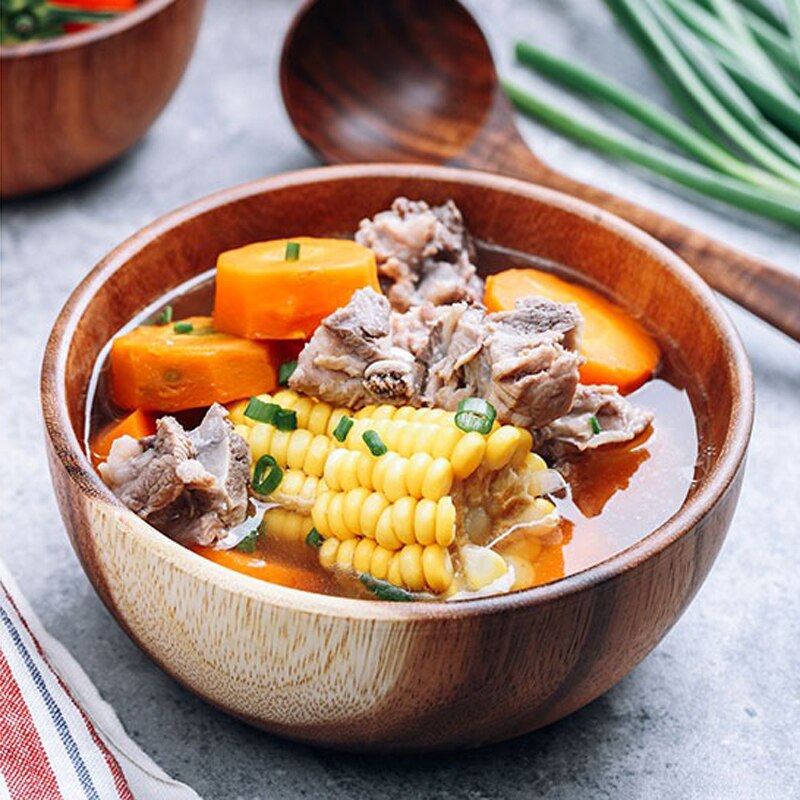 Large Wooden Salad Bowl Serving Bowl