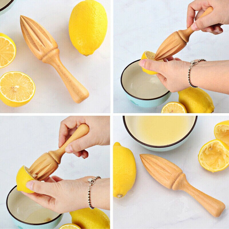 Wooden Lemon Squeezer Manual Juicer
