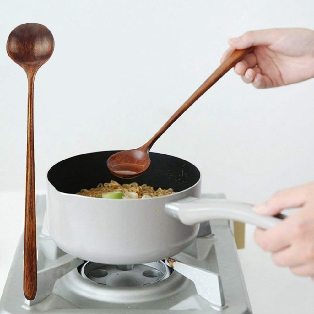 Wooden Soup Spoon Long Handle Spoon