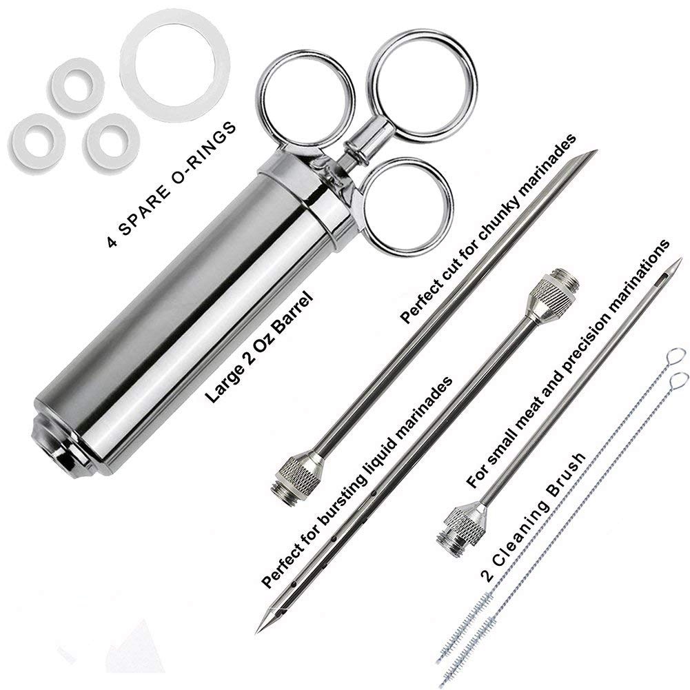 Meat Syringe Stainless Set (10pcs)