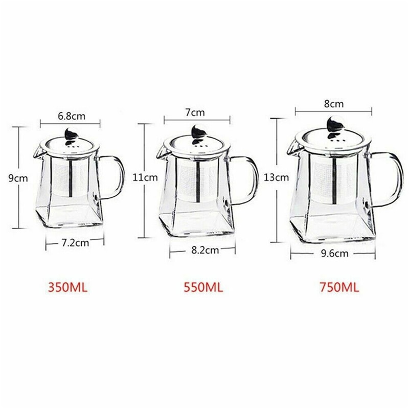 Infuser Teapot Heat-Resistant Glass