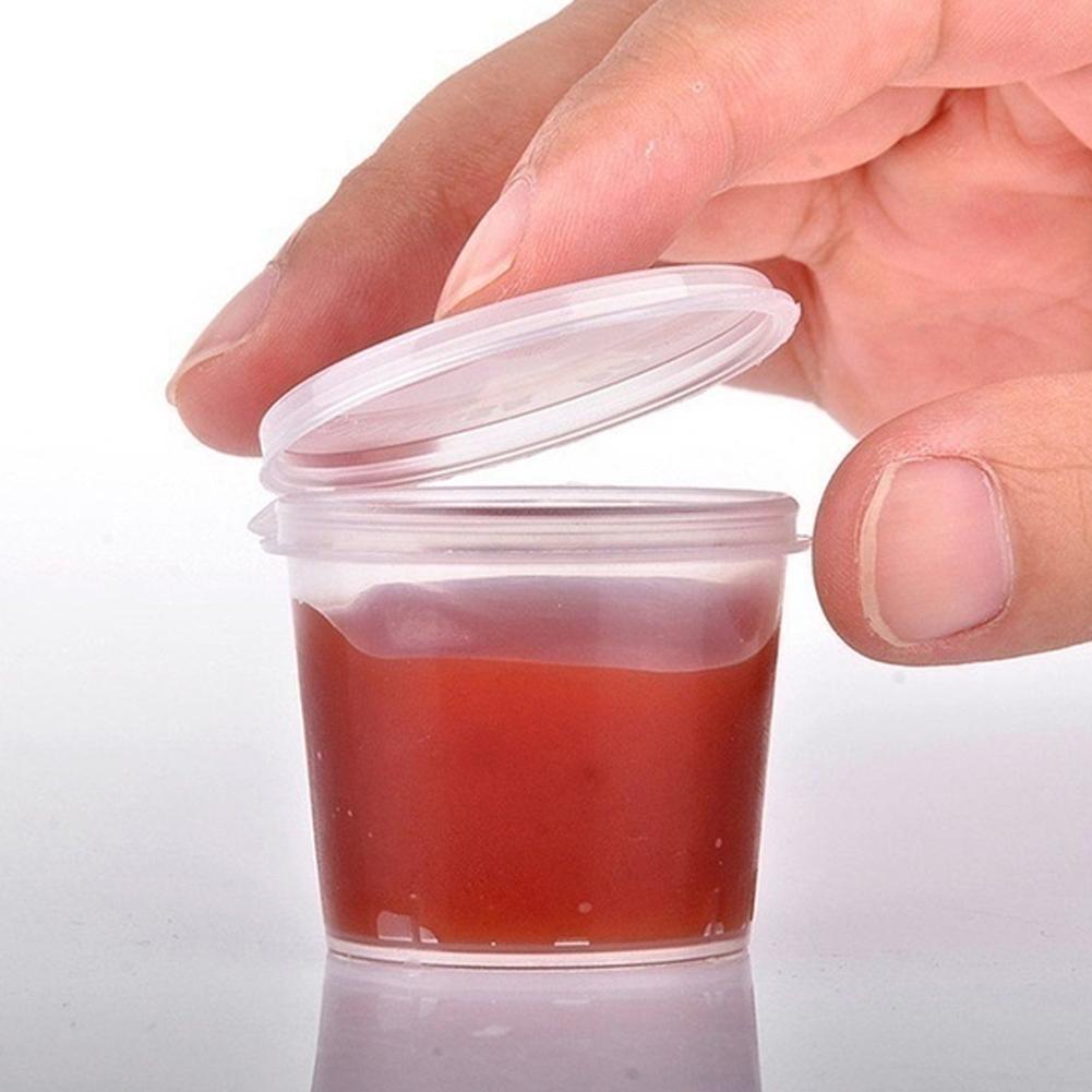 Disposable Plastic Sauce Containers (100pcs)