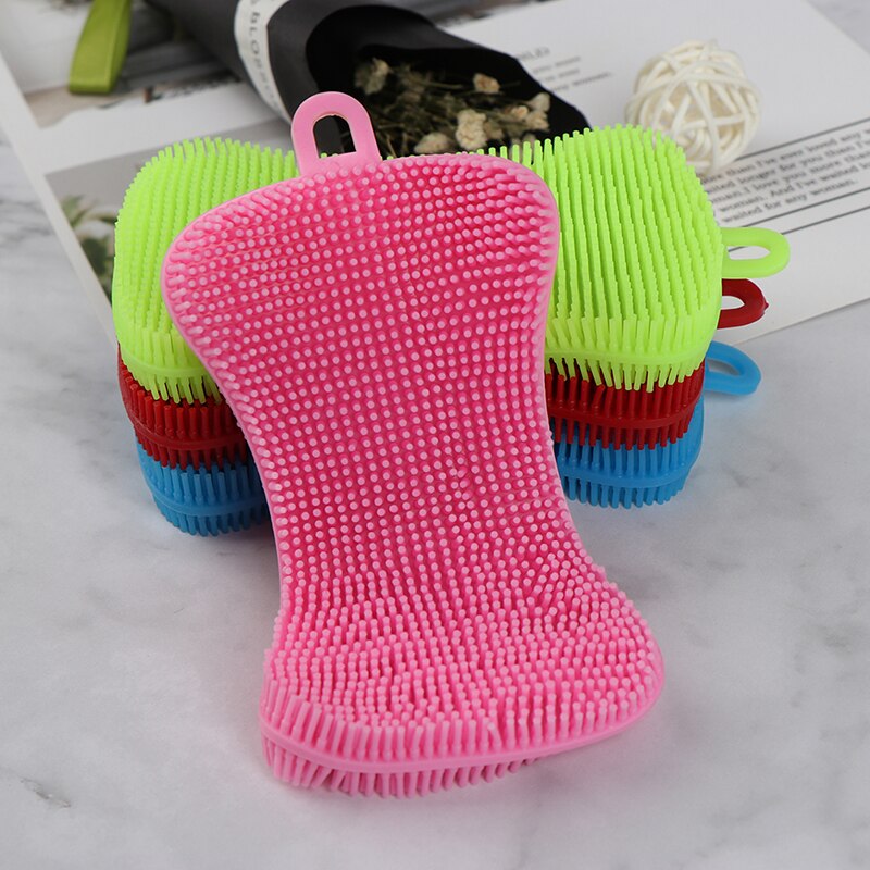 Silicone Dish Scrubber Reusable Sponge