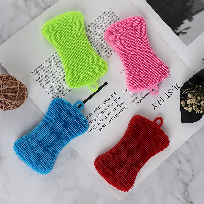 Silicone Dish Scrubber Reusable Sponge