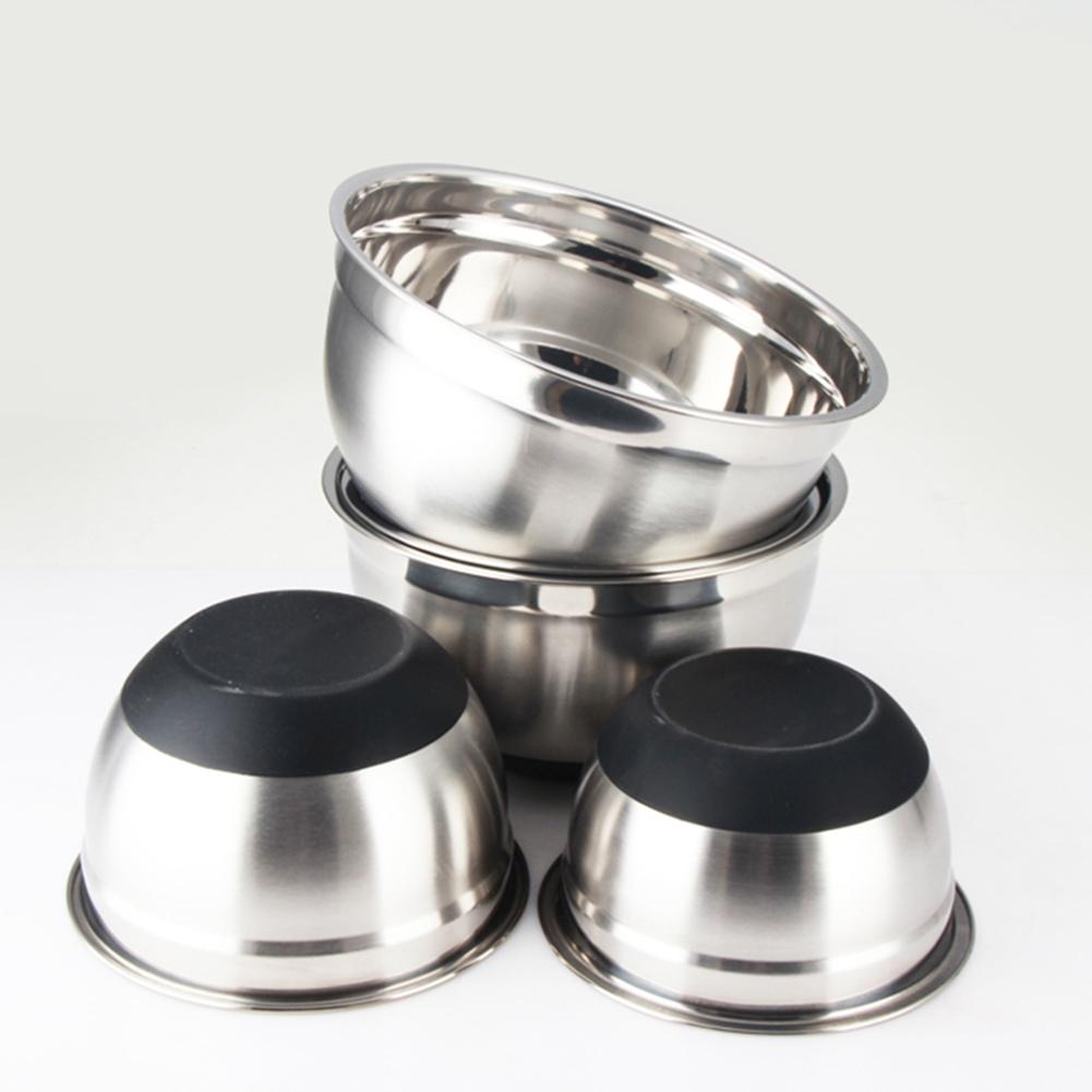 Stainless Steel Mixing Bowl with Non-Slip Base