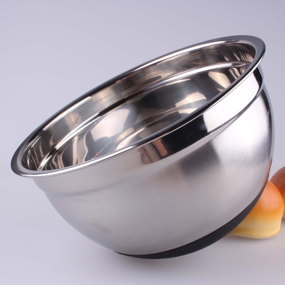 Stainless Steel Mixing Bowl with Non-Slip Base