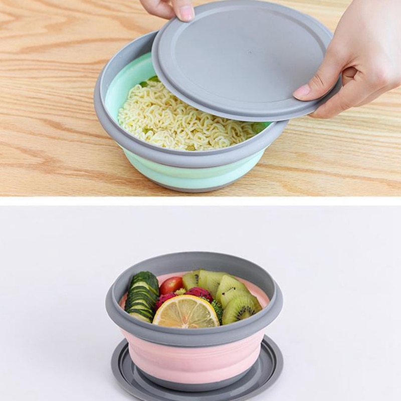Salad Bowls with Lid Silicone Set (3pcs)
