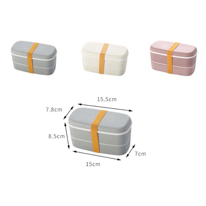 Microwavable Food Container 2 Layer Lunch Box