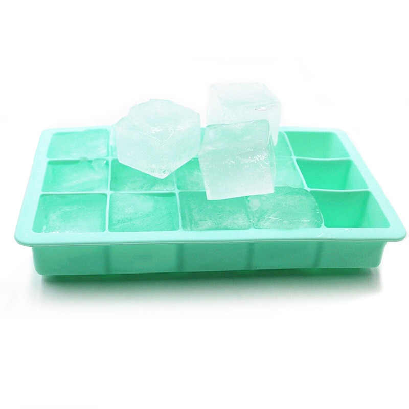 Ice Tray with Lid Silicone Cube Mold