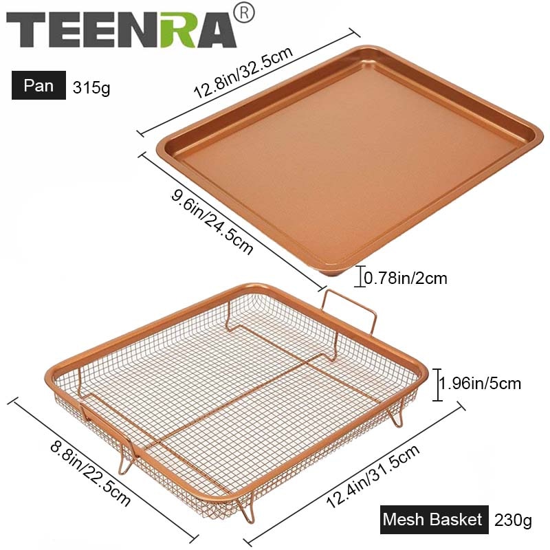 Copper Mesh Oven Grill Tray