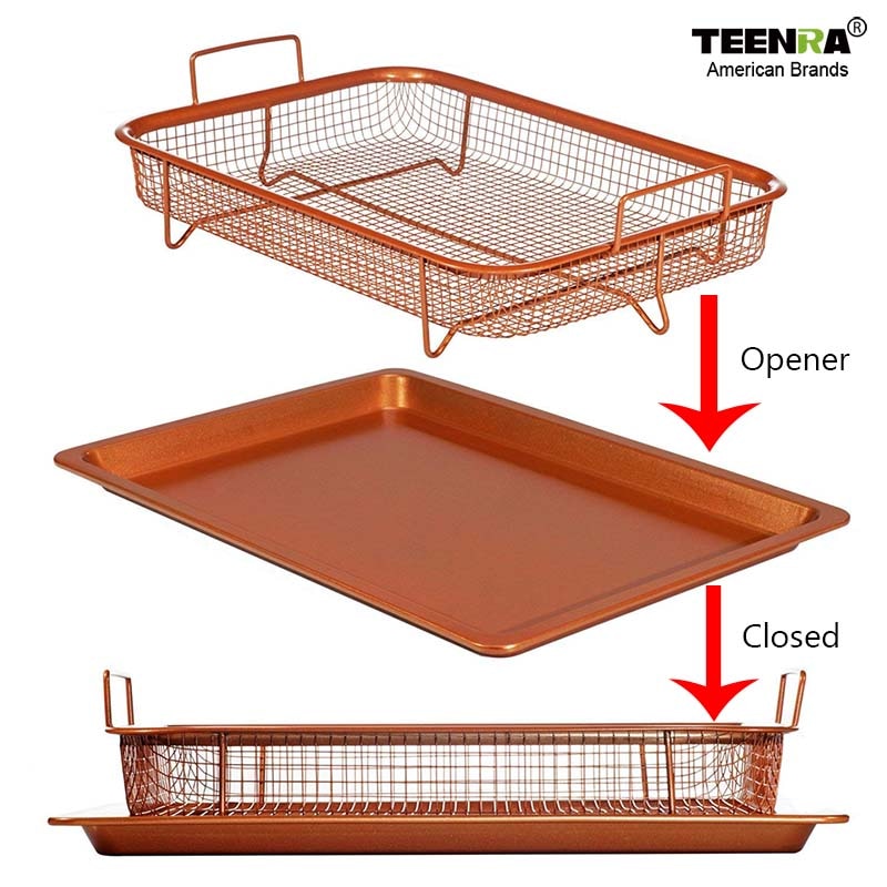 Copper Mesh Oven Grill Tray