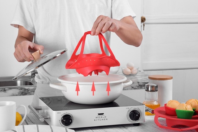 Silicone Steamer Basket Cooking Tool